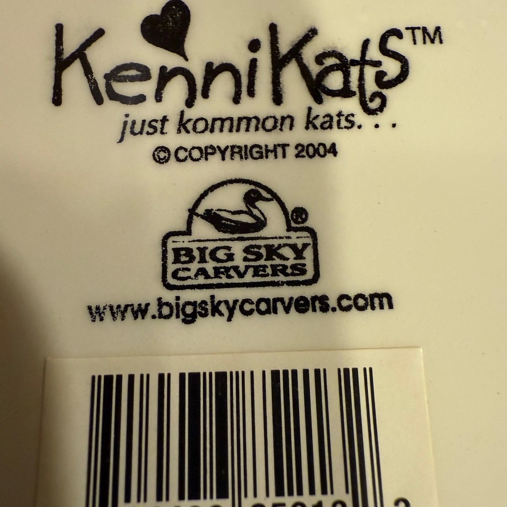 2004 Kenni-Kats Blue Sky Carvers Cat-Shaped Cookie Jar Cat in tea-pot Kitten - Picture 15 of 16